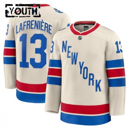 Lasten NHL New York Rangers Pelipaita 2025-26 Fanatics Premium Alexis Lafreniere Winter Classic Valkoinen